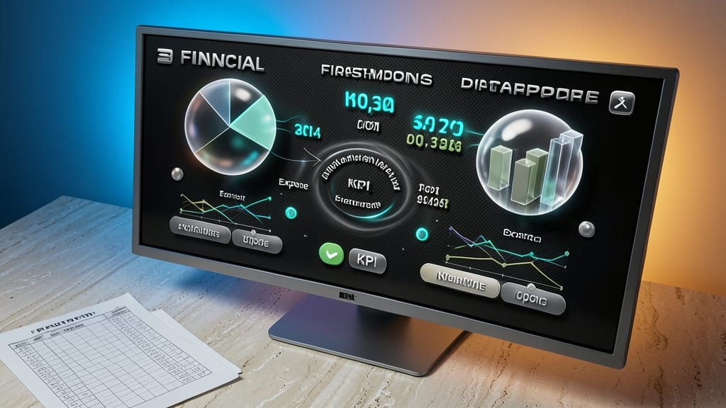 3D Financial Dashboard Template
