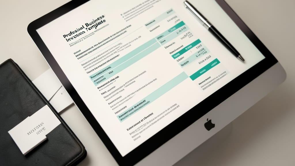 Professional Business Invoice Template