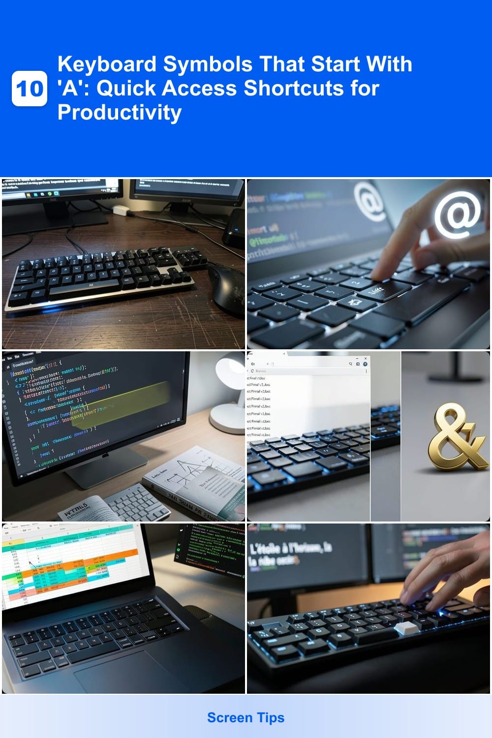 10 Keyboard Symbols That Start With "A": Quick Access Shortcuts for Productivity